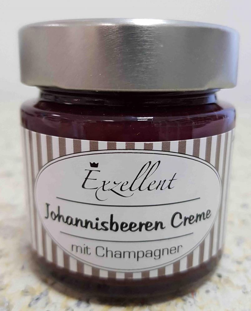 Johannisbeer Creme mit Prosecco